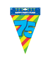 Vlaggenlijn 75 Jaar Gekleurd 10m